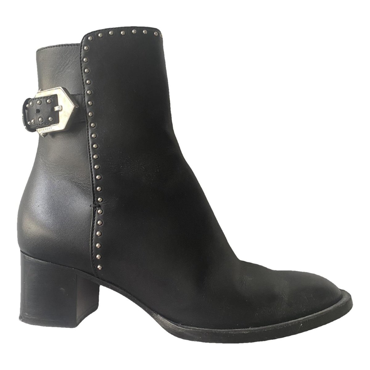 Shark leather biker boots