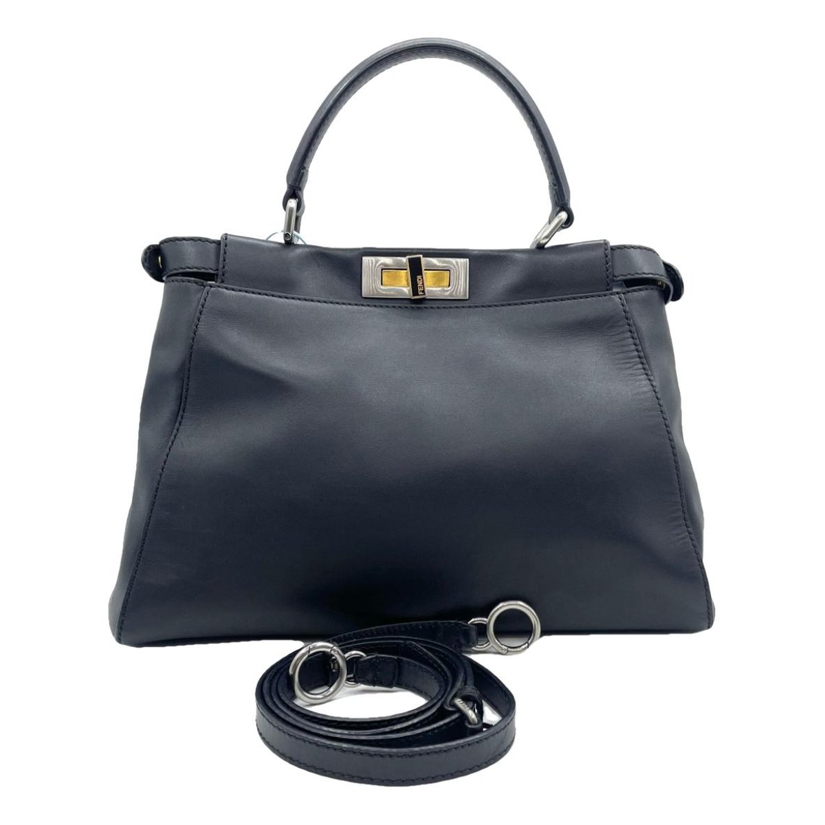 Peekaboo leather handbag
