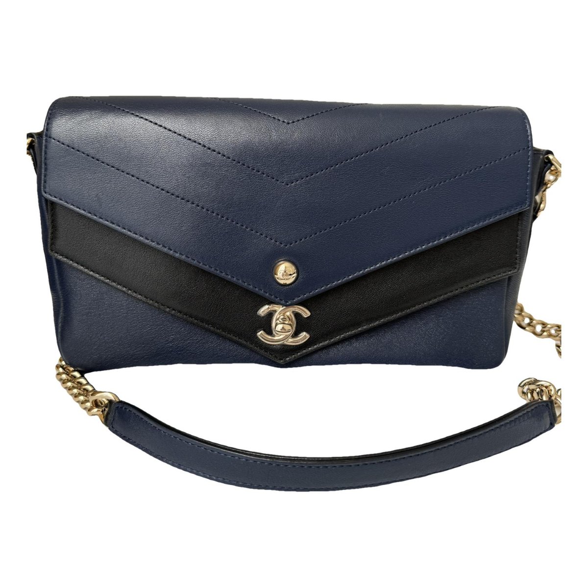 Trendy CC Flap leather handbag