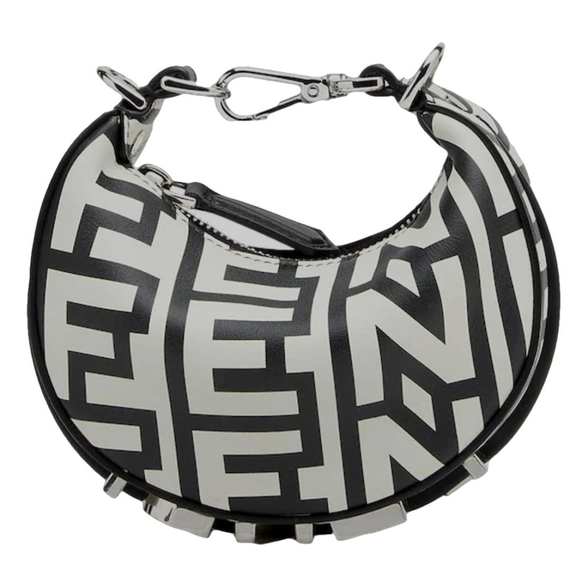 Fendigraphy leather handbag