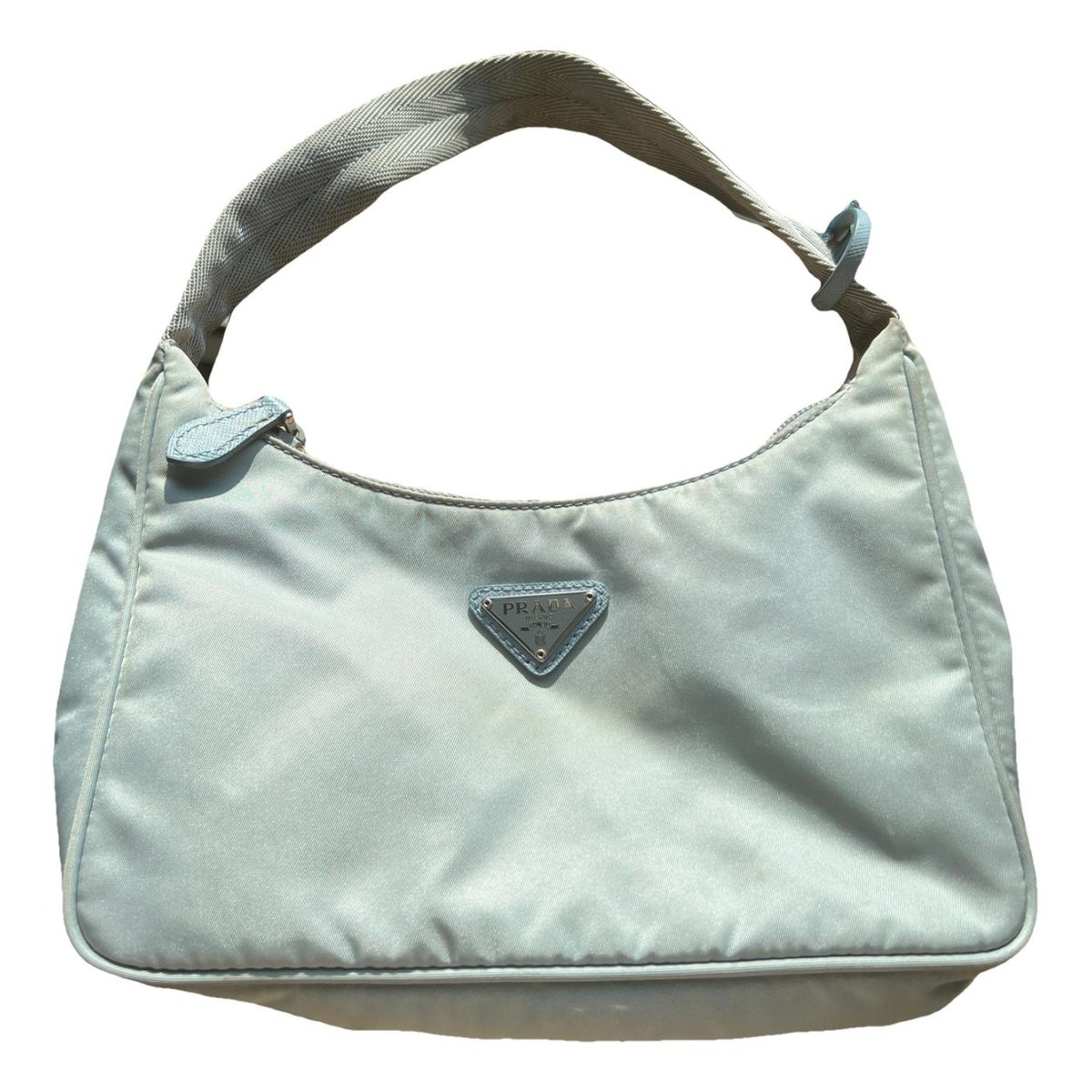 Re-edition linen handbag
