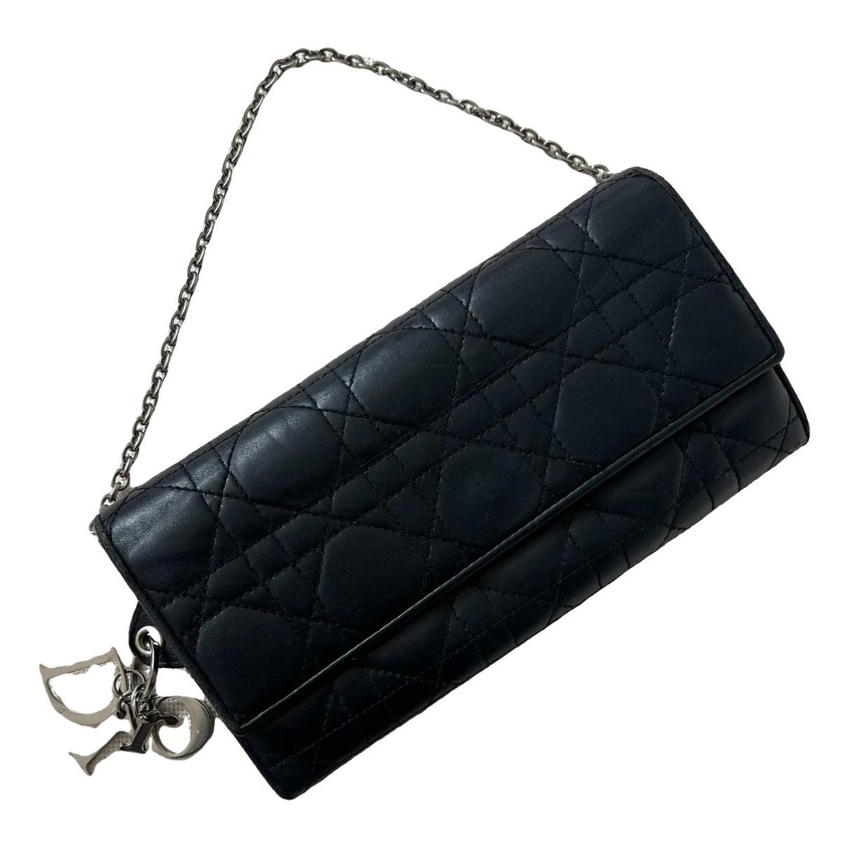 Lady Dior Wallet On Chain leather crossbody bag