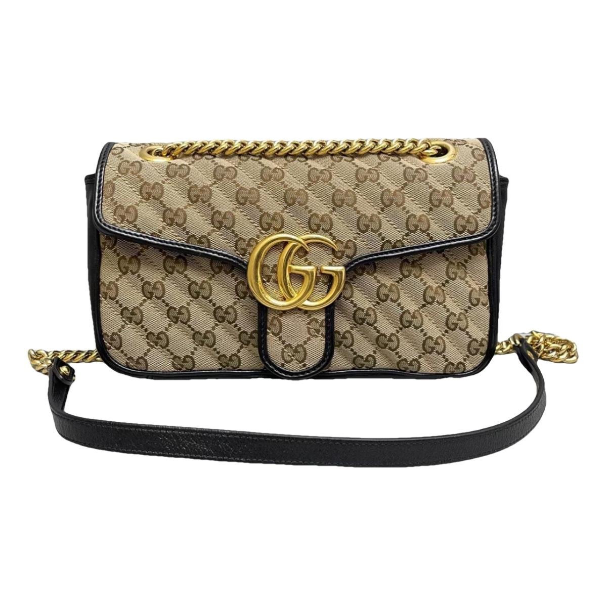 GG Marmont Flap cloth crossbody bag