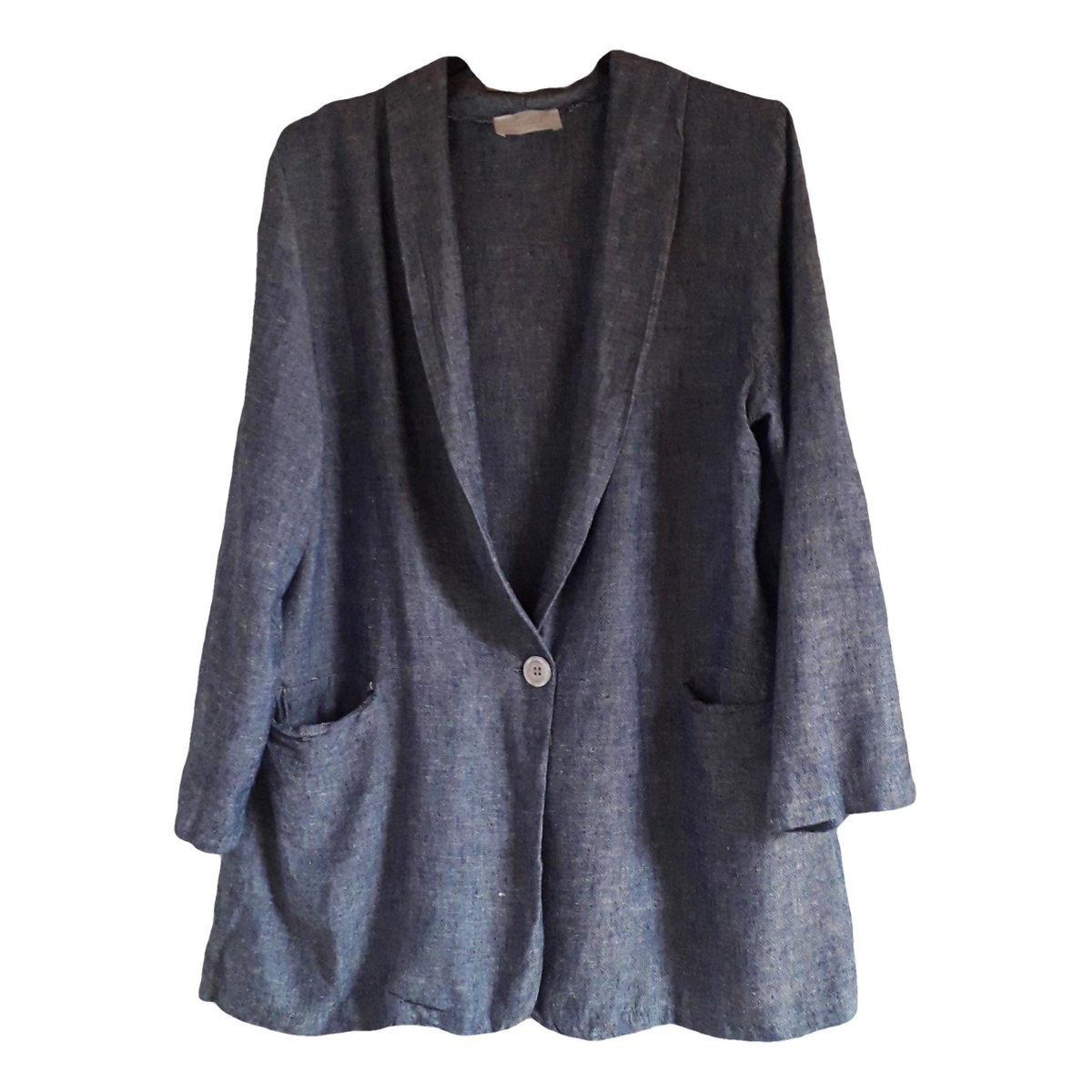Oversize linen blazer