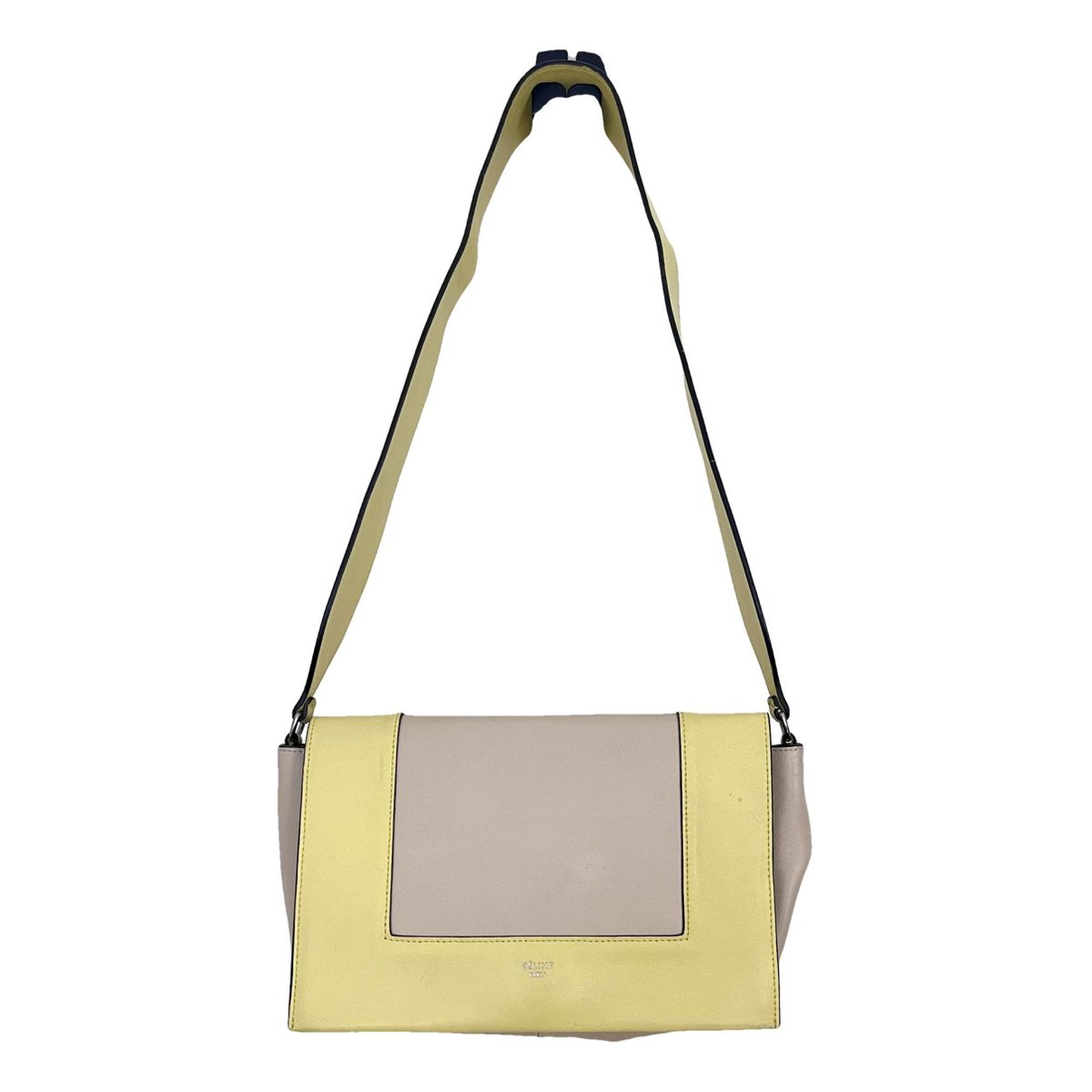 Frame leather handbag