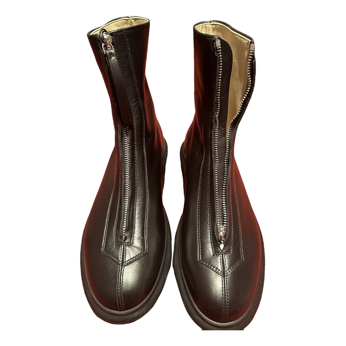 Zipped 1 leather boots