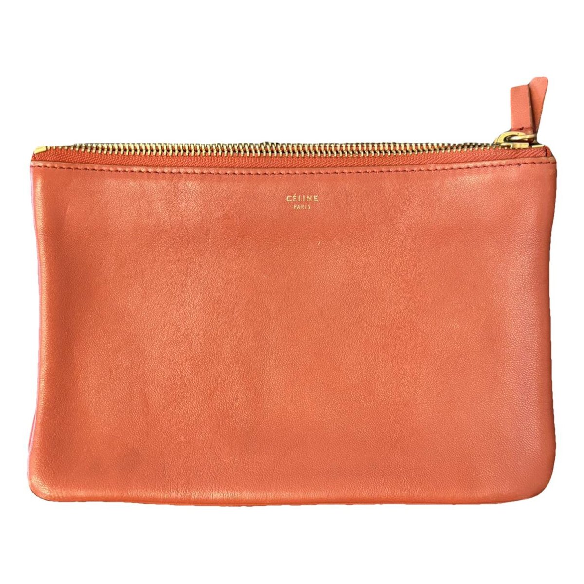 Trio leather clutch bag