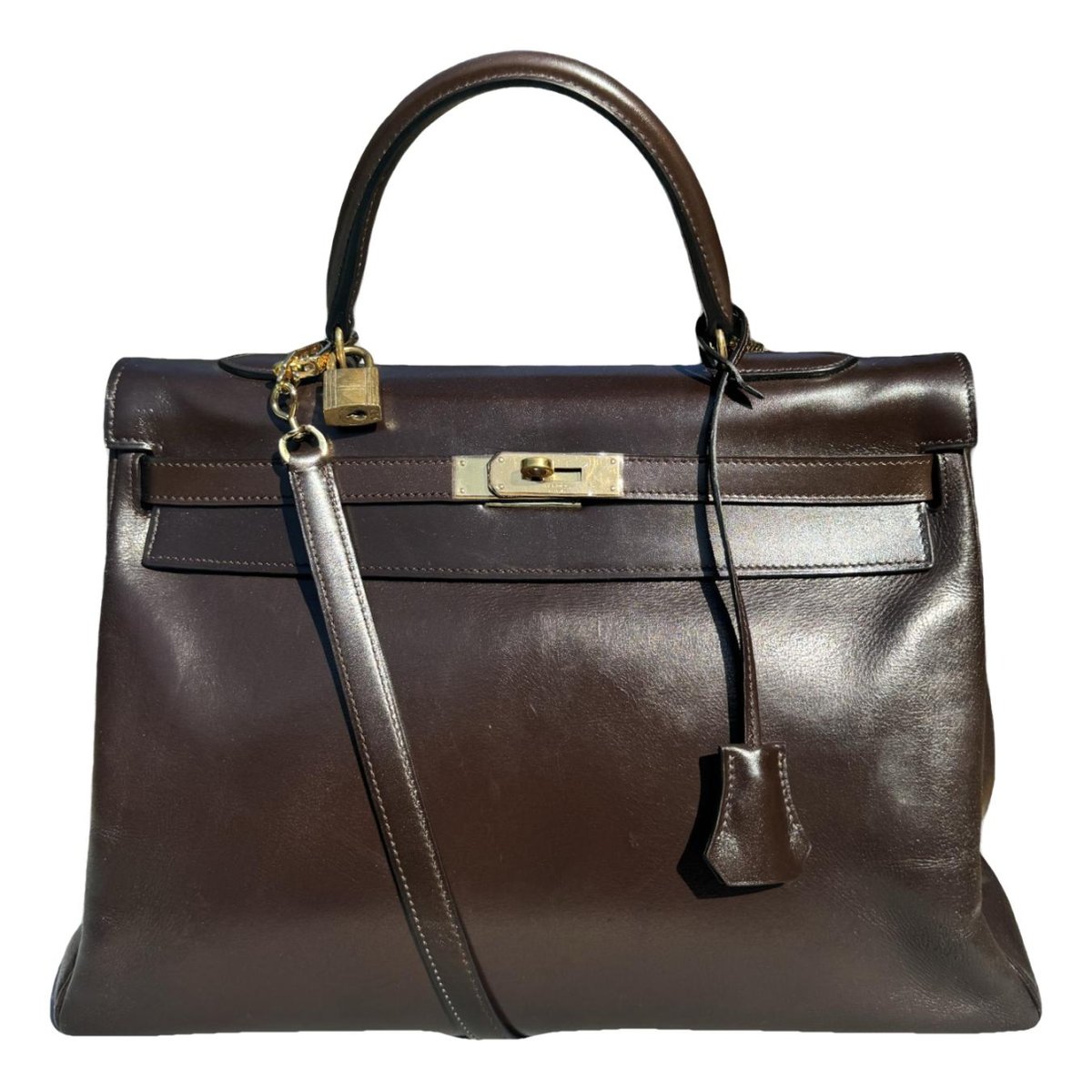 Kelly 35 leather handbag