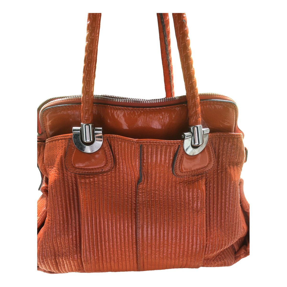 Héloise patent leather handbag