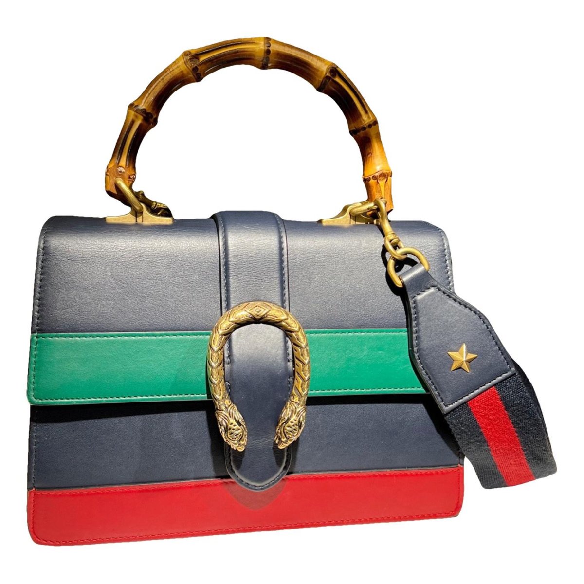 Dionysus Bamboo leather handbag