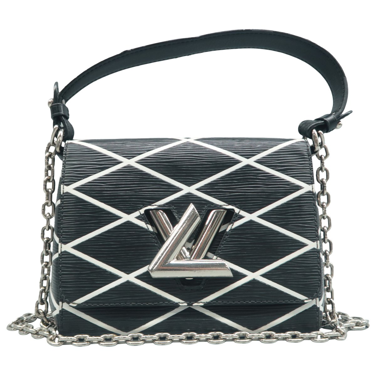 Twist leather satchel