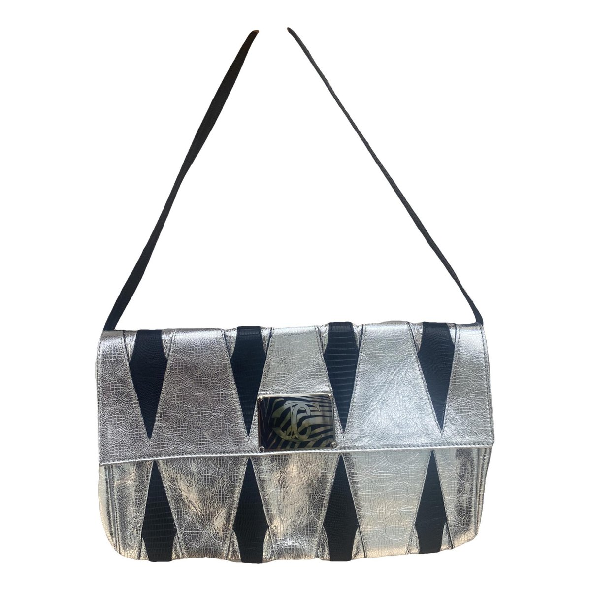 Leather clutch bag