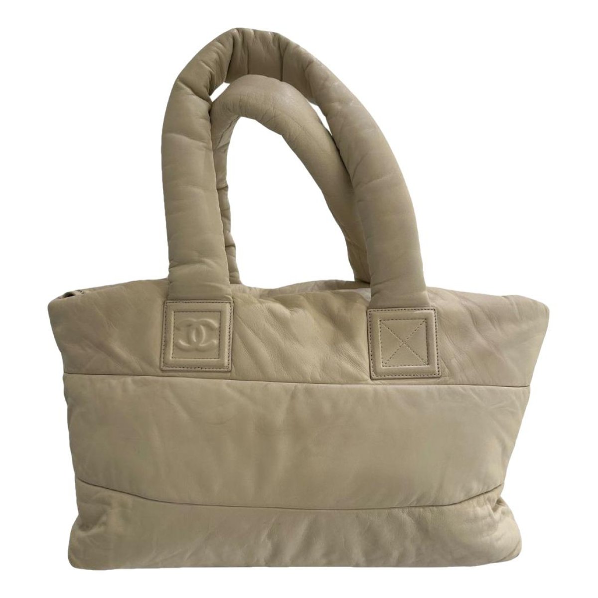 Cocoon leather tote
