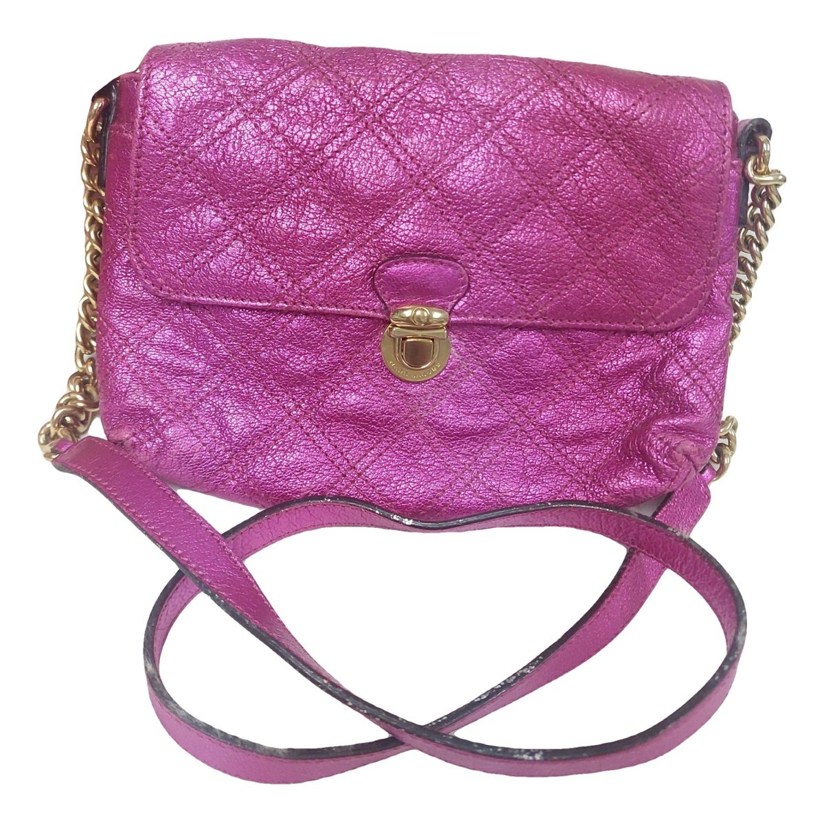 Single leather handbag