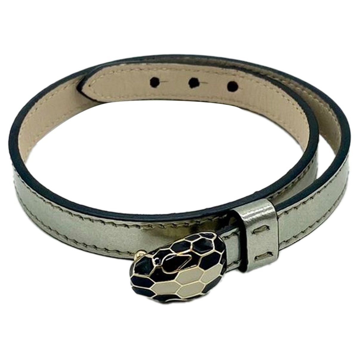 Serpenti leather bracelet