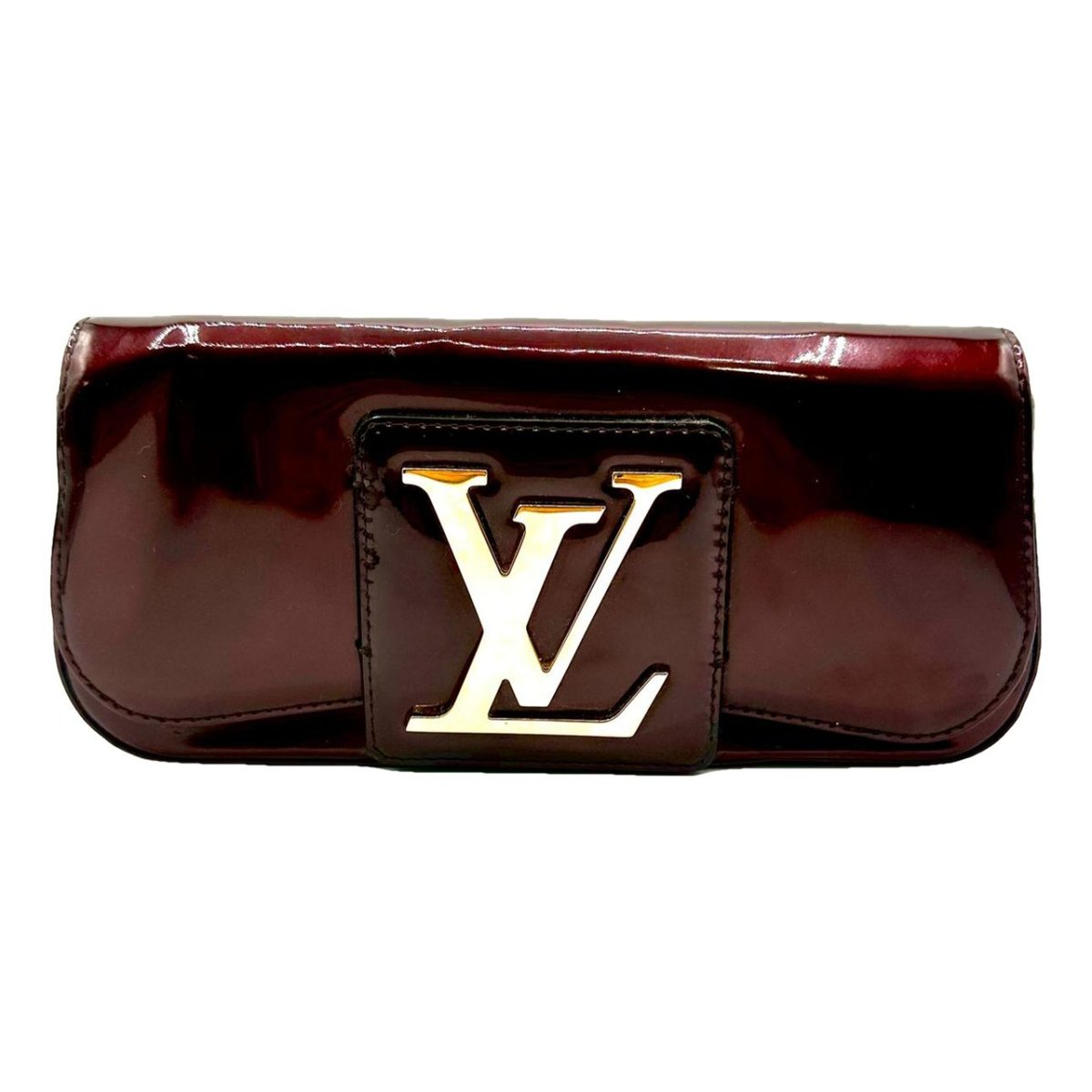 Sobe patent leather clutch bag