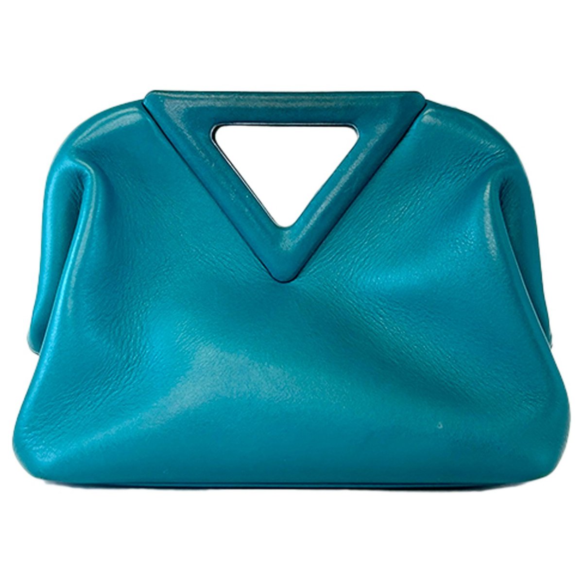 Point leather handbag