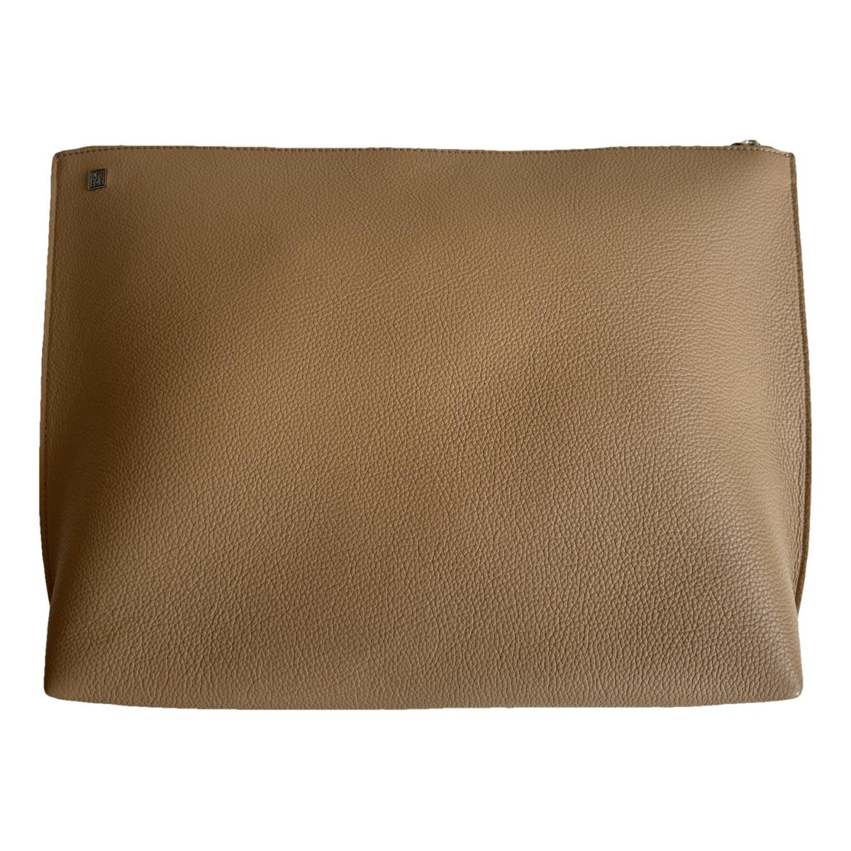 Leather clutch bag