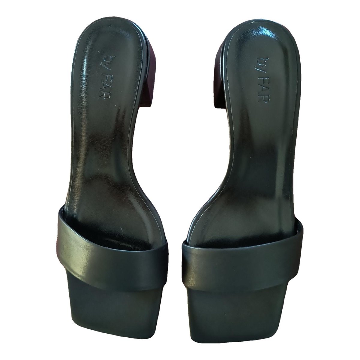 Courtney leather mules