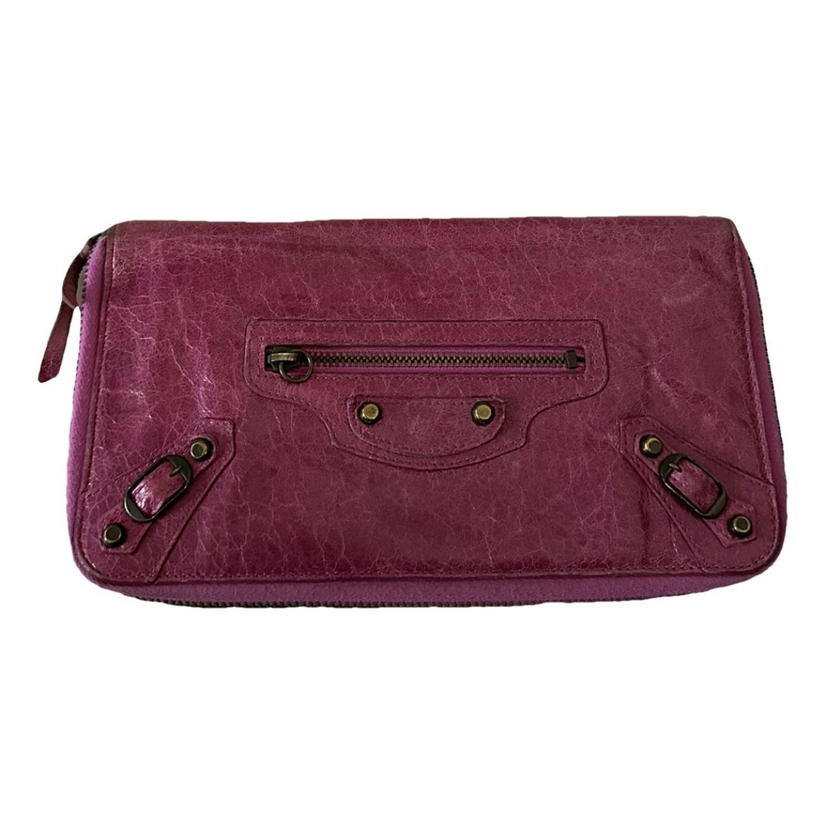 Envelop leather clutch bag