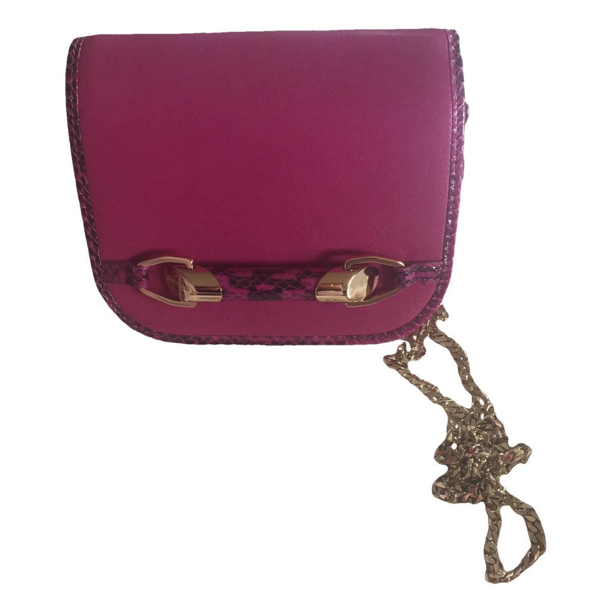 Candy leather clutch bag