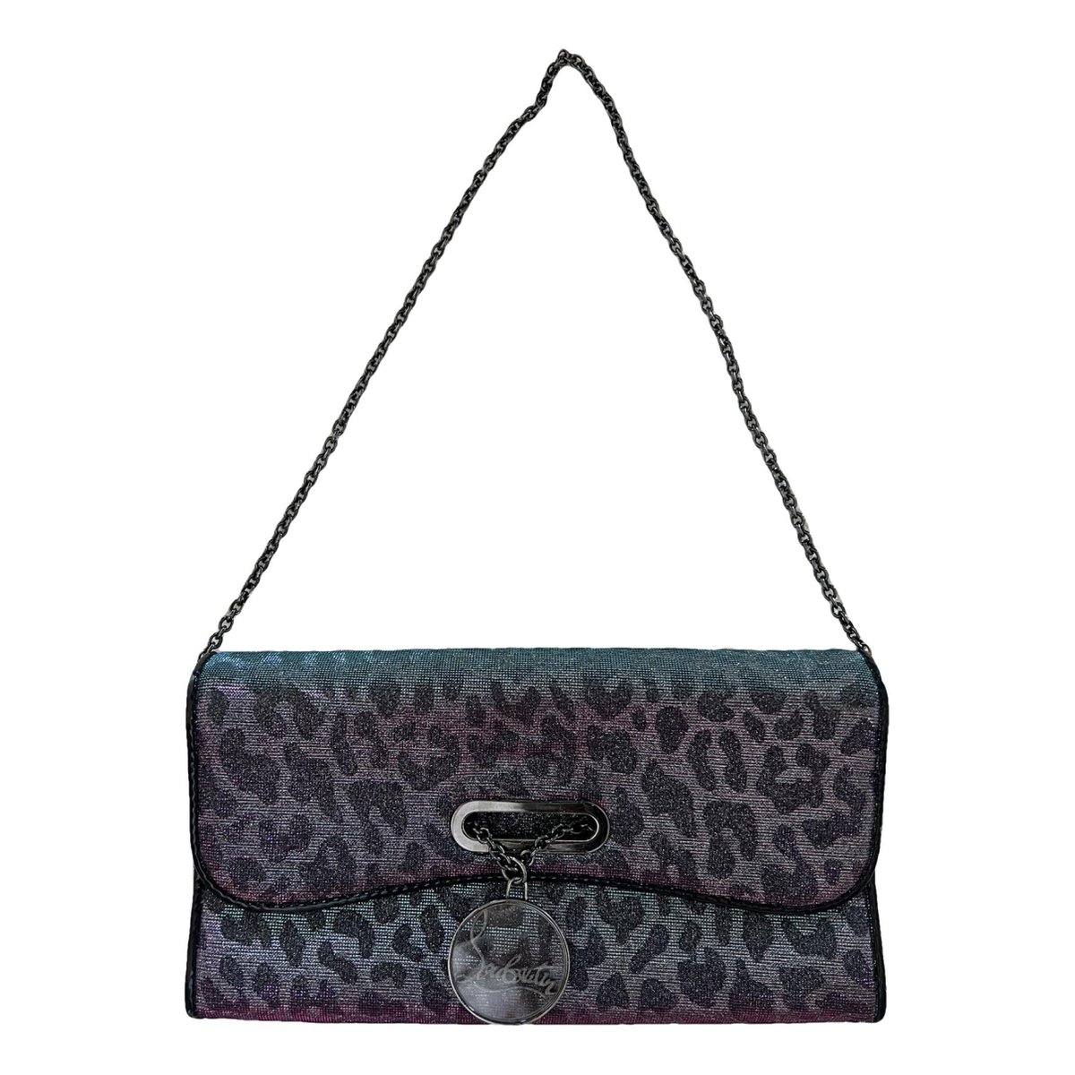 Riviera glitter clutch bag
