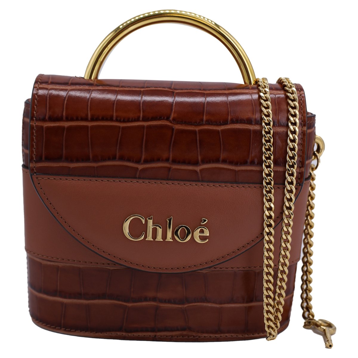 Aby Lock leather satchel