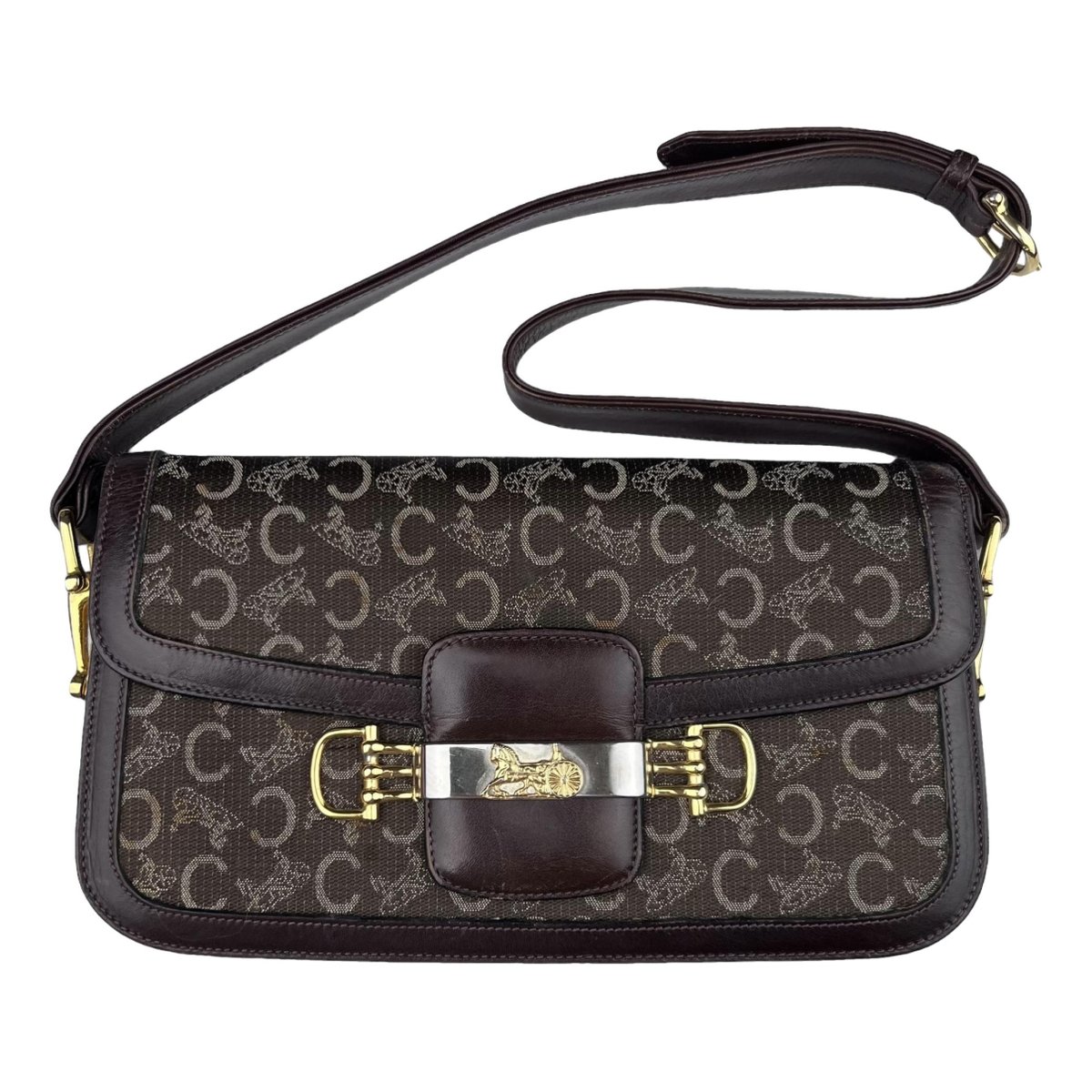 Triomphe Maillon leather handbag