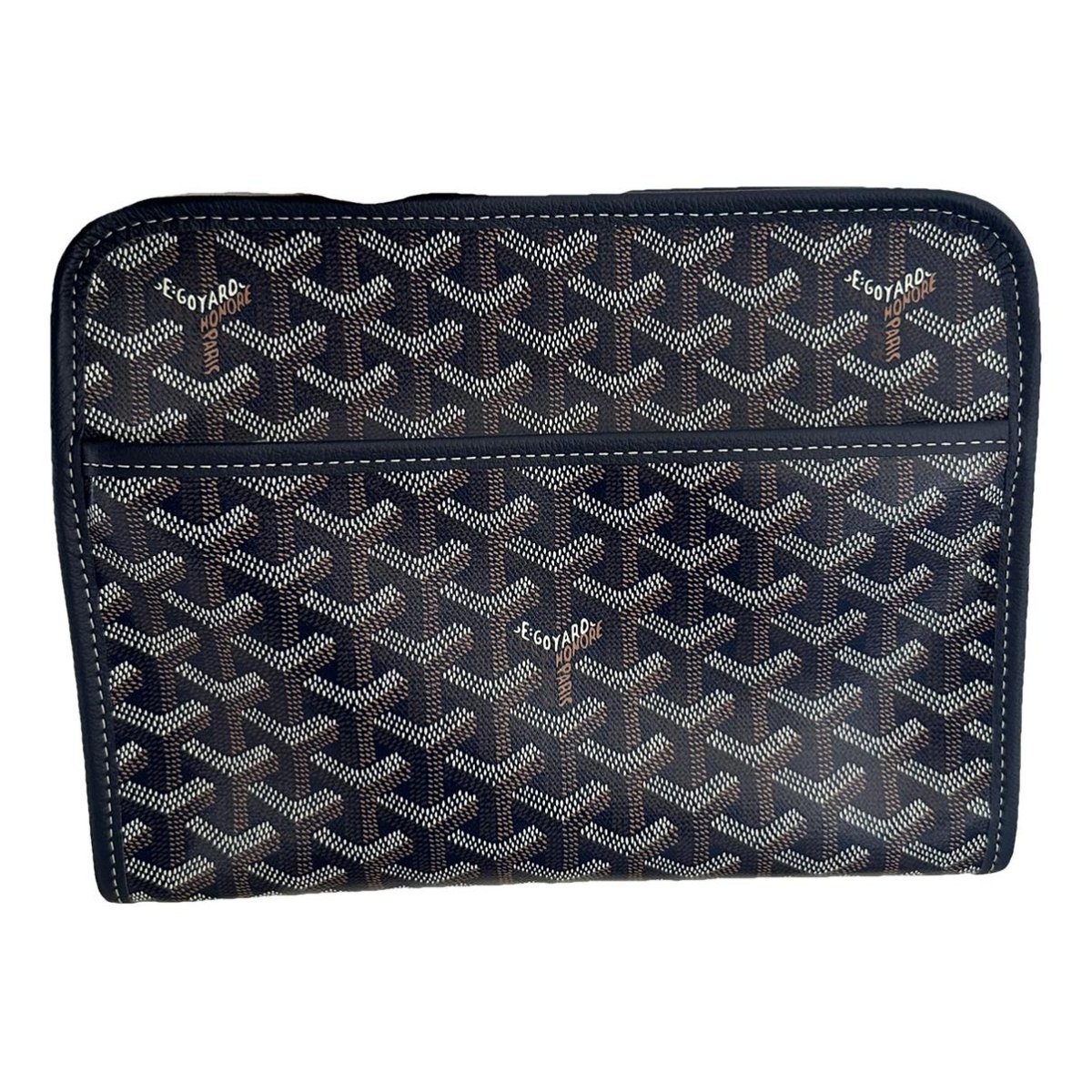 Jouvence leather clutch bag