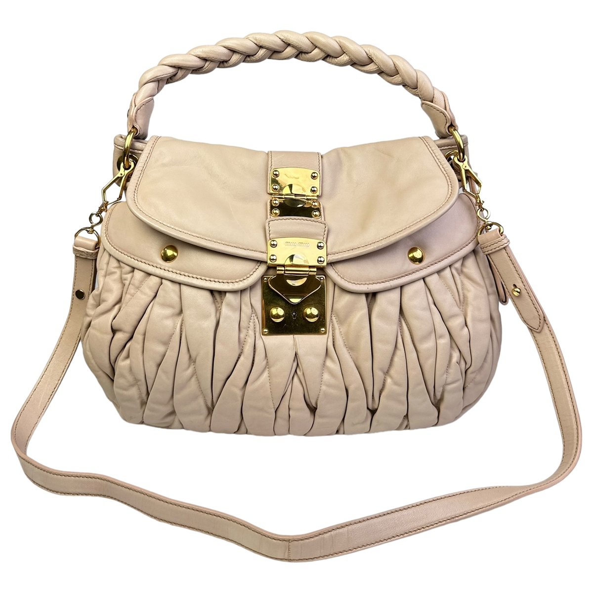 Miu Wander leather handbag