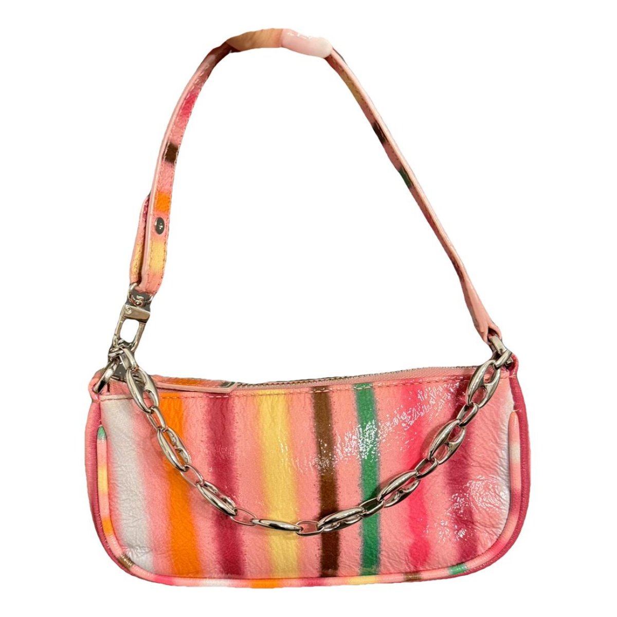 Mini leather clutch bag