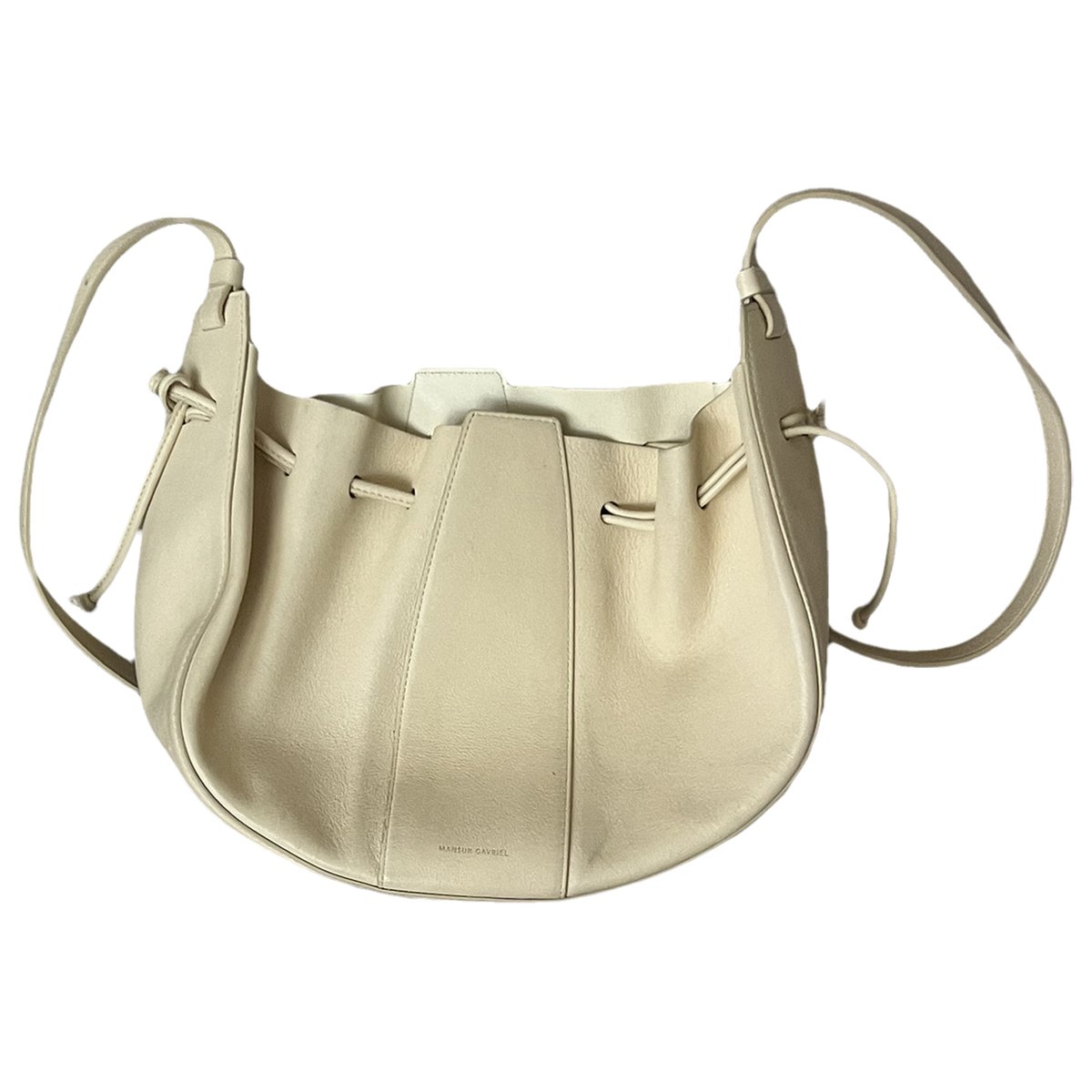 Bucket leather crossbody bag