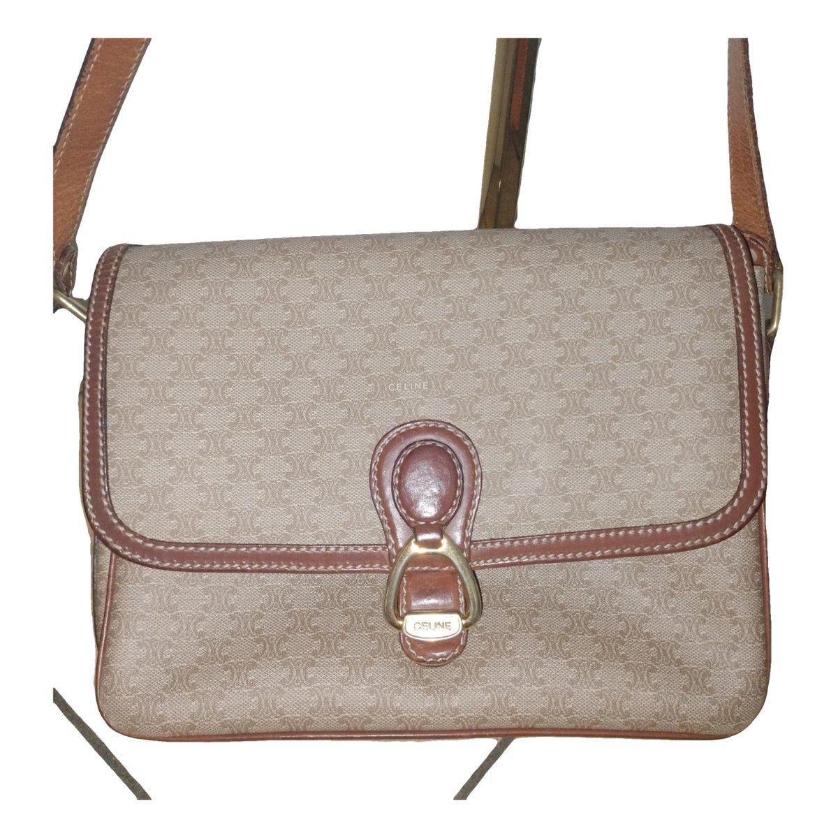 Triomphe leather handbag