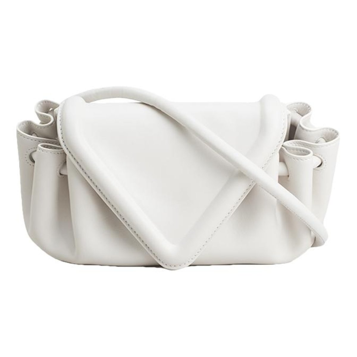 Beak leather crossbody bag