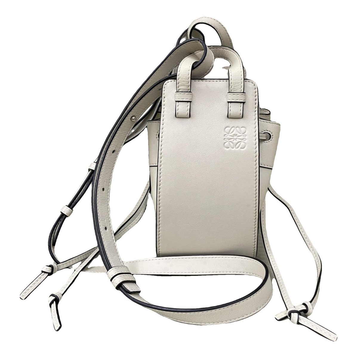 Hammock leather handbag
