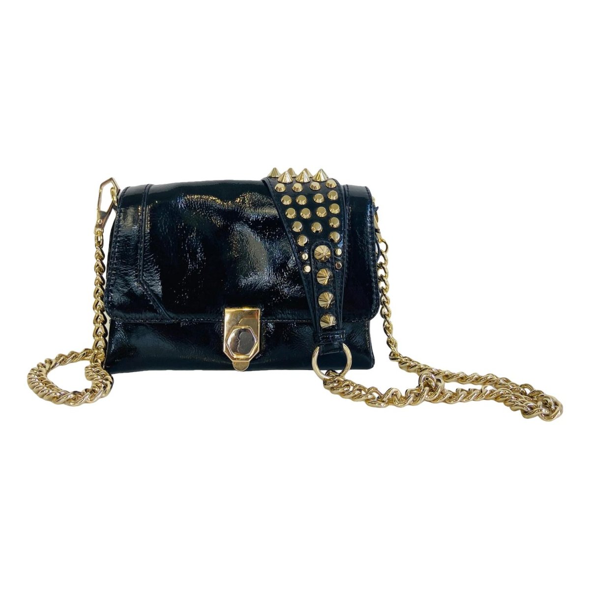 Patent leather crossbody bag