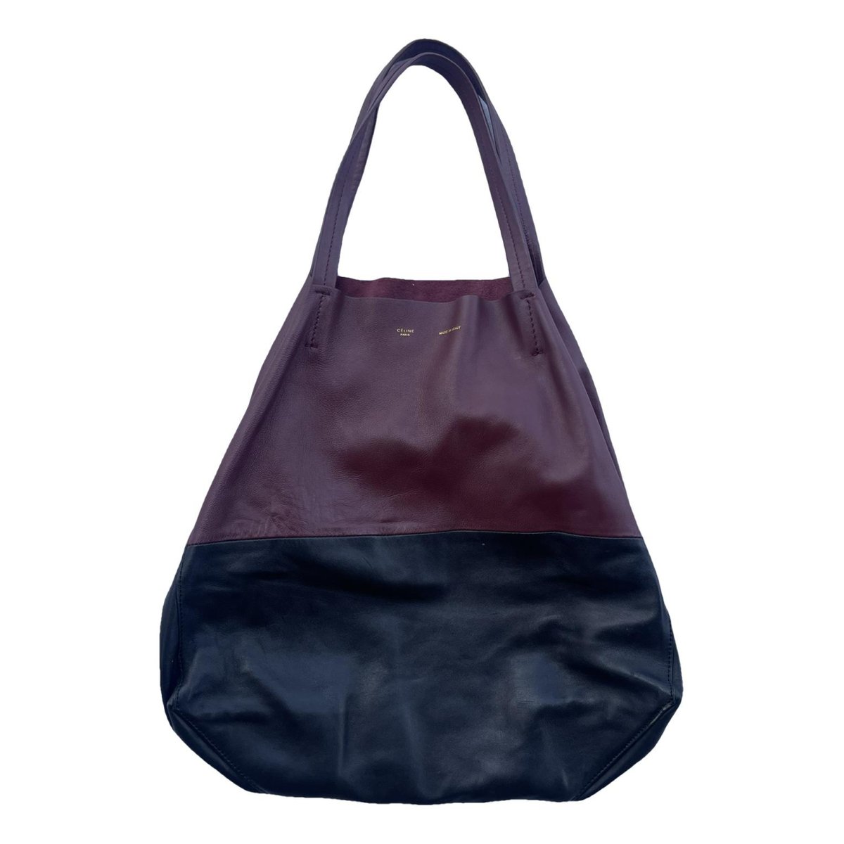 Cabas Horizotal leather tote