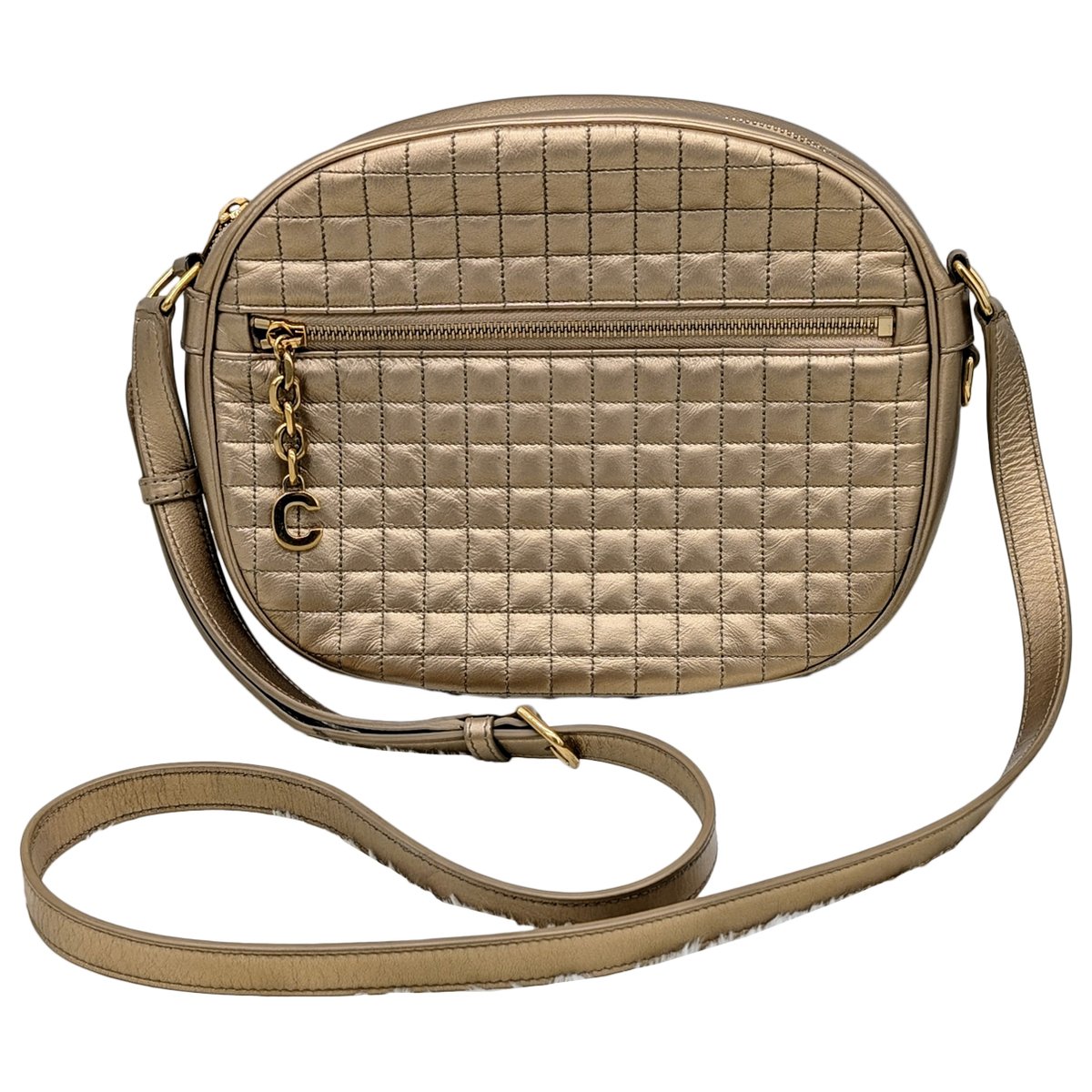 Charm leather crossbody bag