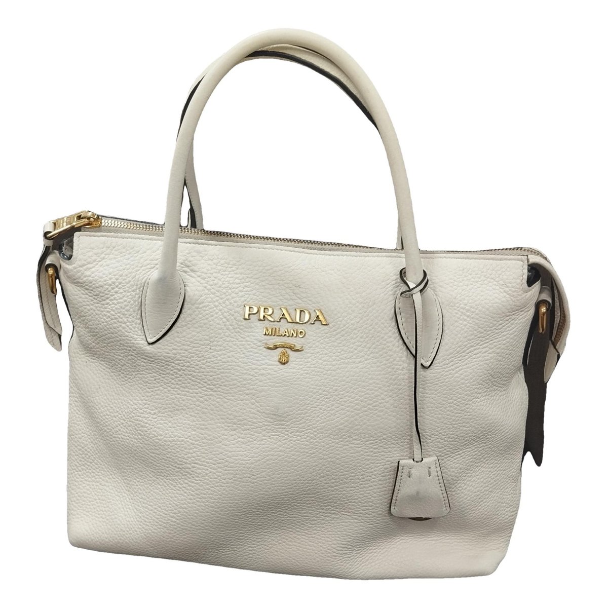 Monochrome leather handbag