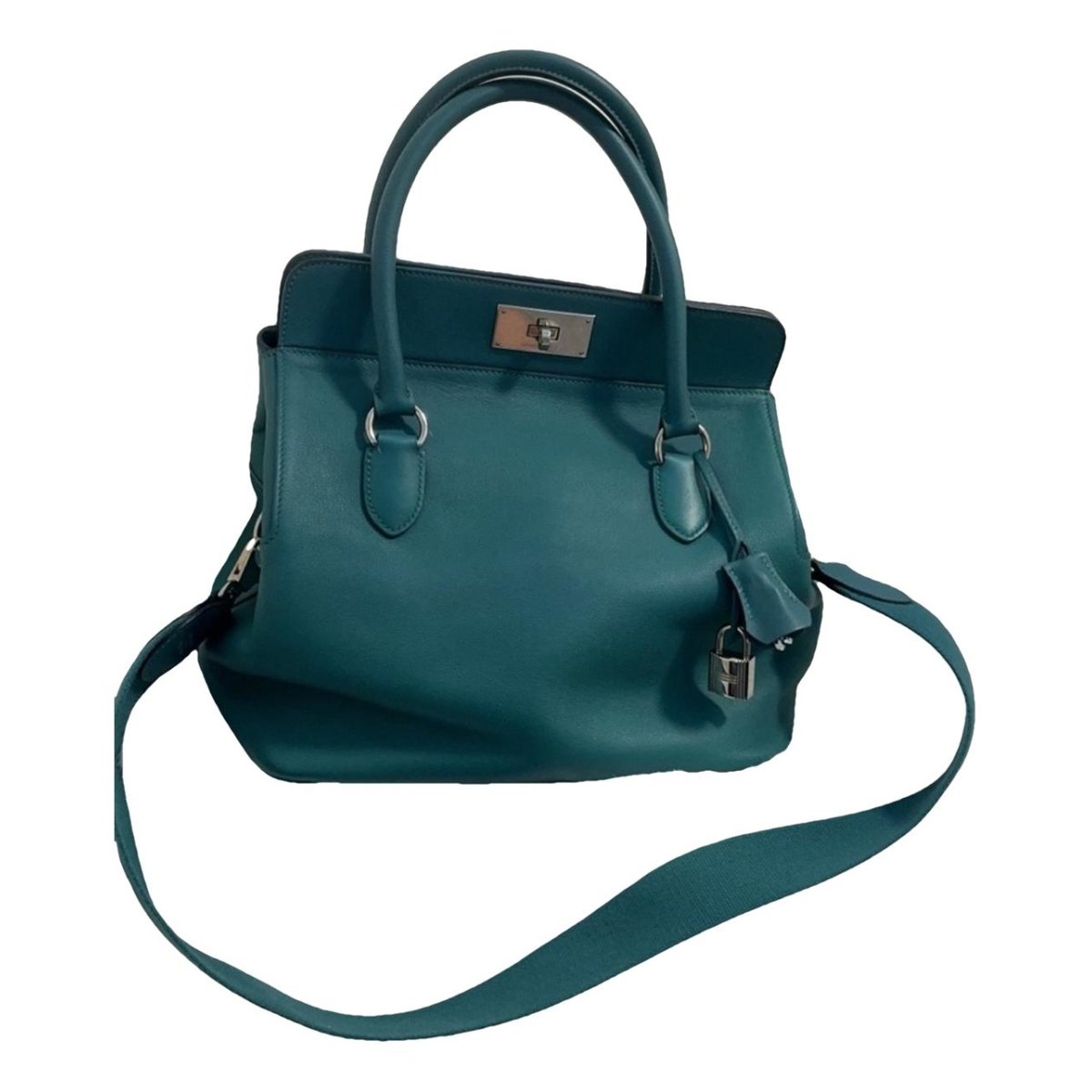 Toolbox leather handbag