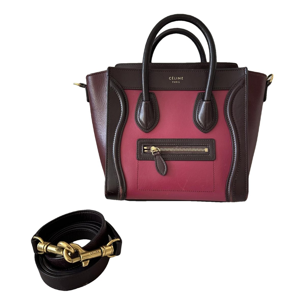 Nano Luggage leather handbag