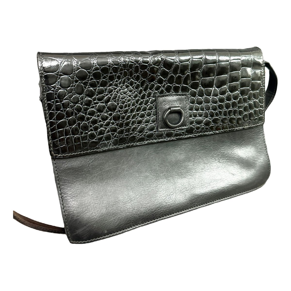 Blade leather crossbody bag