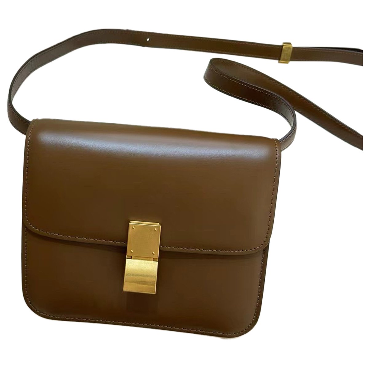 Classic leather crossbody bag