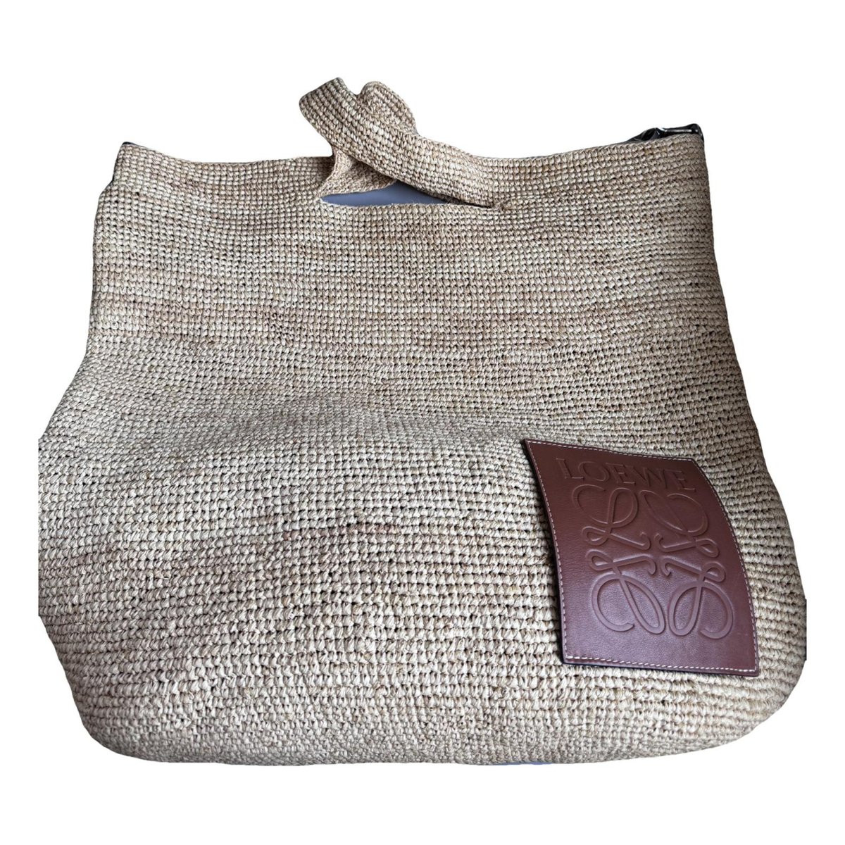 Slit cloth handbag