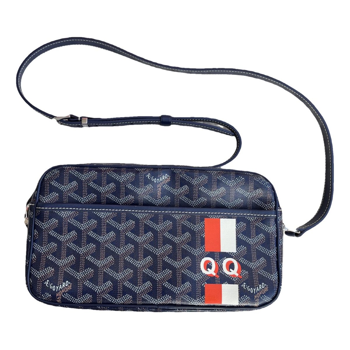 Cap vert leather crossbody bag