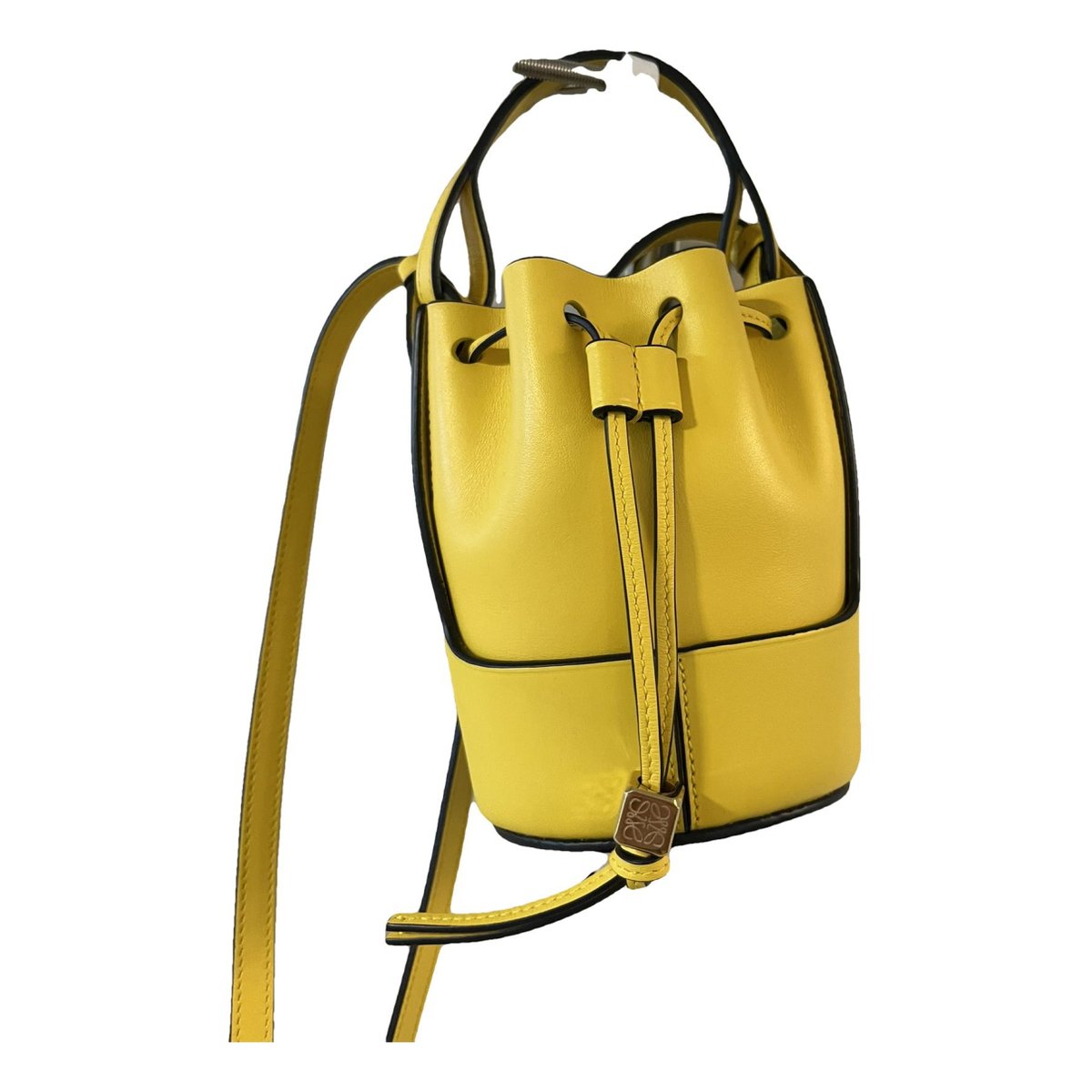 Balloon leather handbag