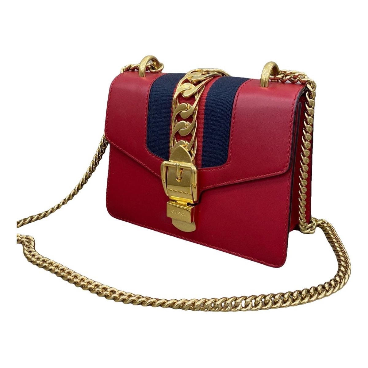 Sylvie Flap Chain leather crossbody bag