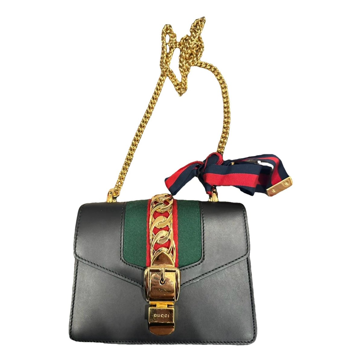 Sylvie Flap Chain leather crossbody bag