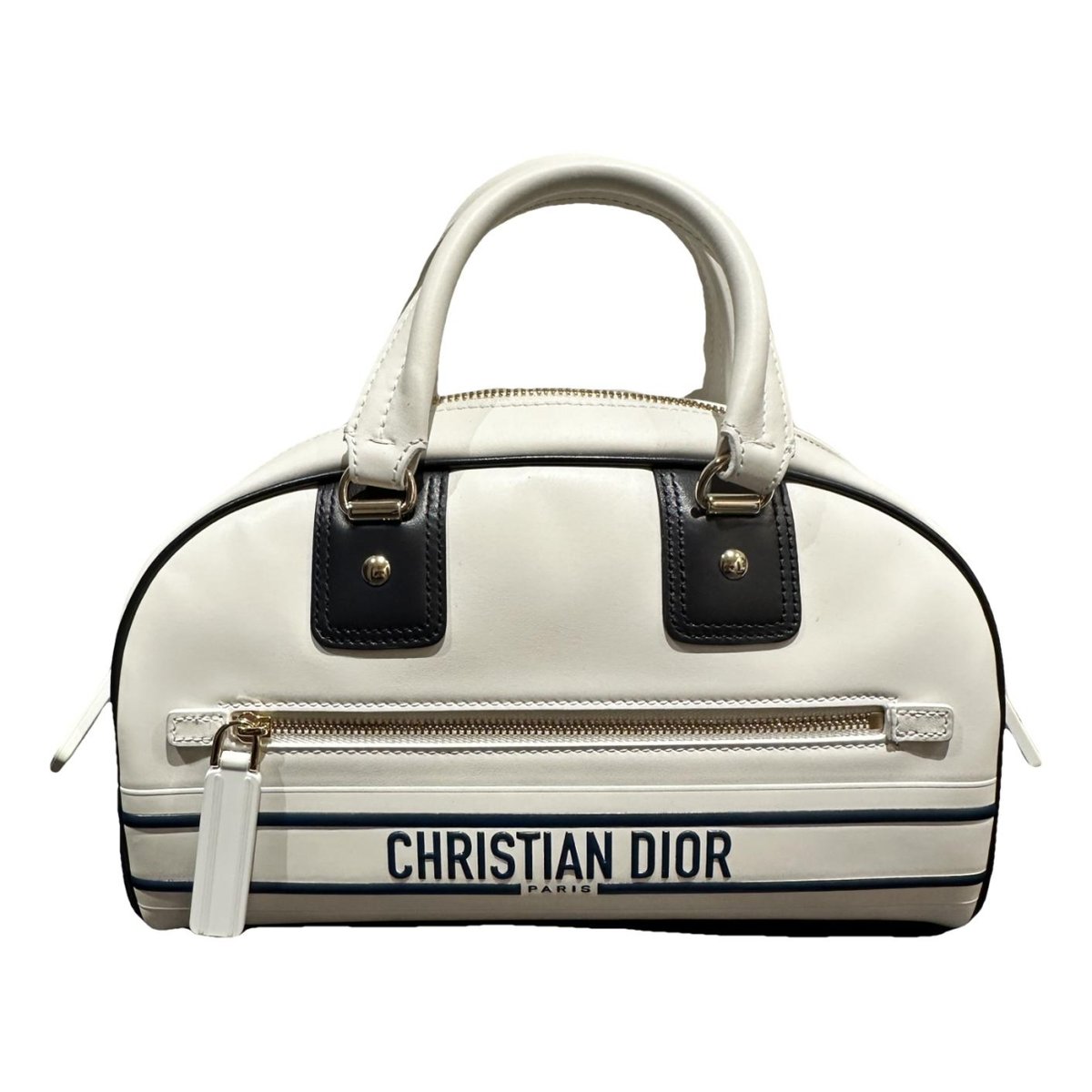 Dior Vibe Zip Bowling leather handbag
