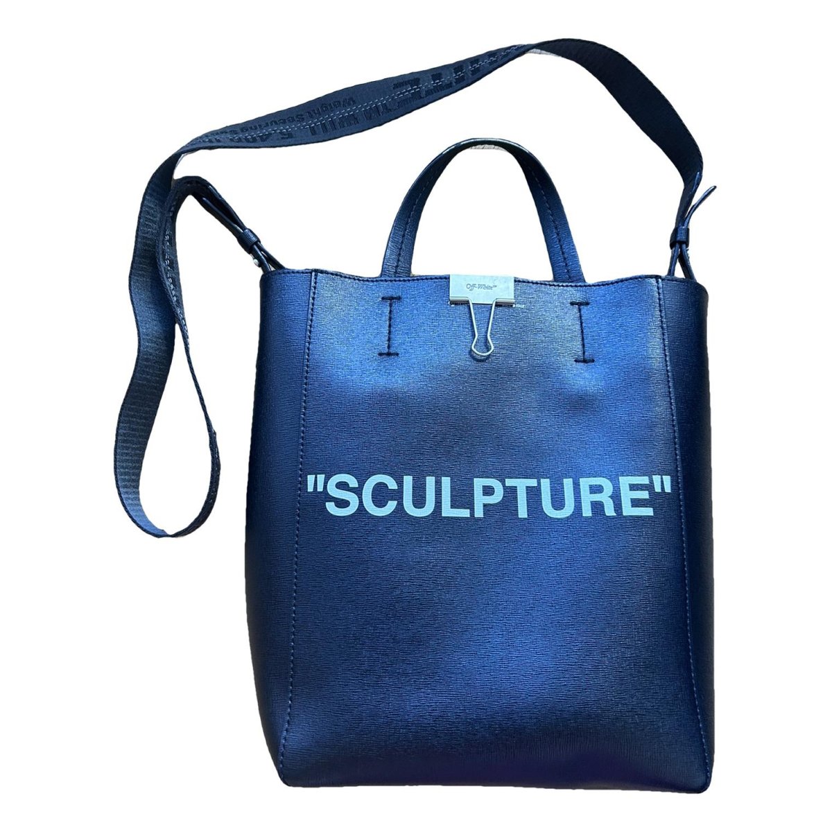 Sculpture leather tote